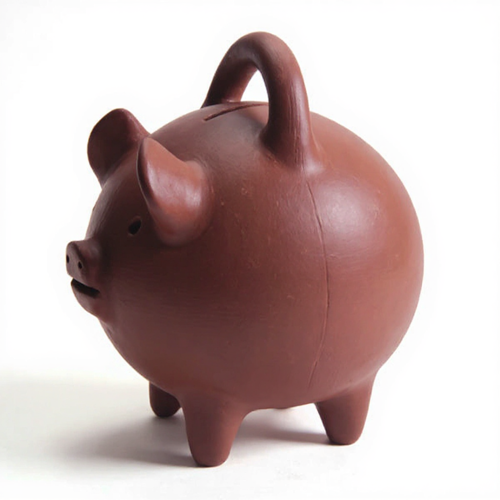 Chancho de Greda de 3 Patas